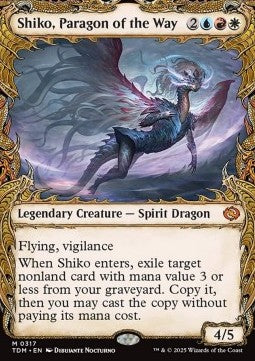 Shiko, Paragon of the Way (V.1)⁣ - Tarkir: Dragonstorm: Extras⁣ (Mythic)⁣ [317]