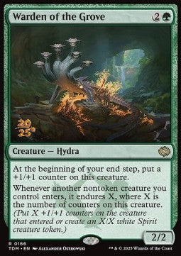 Warden of the Grove (V.1) - Tarkir: Dragonstorm: Promos (Rare) [PTDM-166]