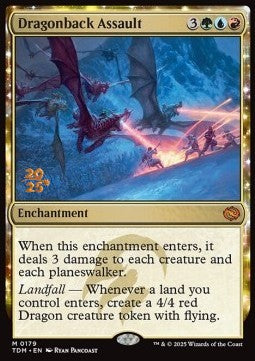 Dragonback Assault (V.1) - Tarkir: Dragonstorm: Promos (Mythic) [PTDM-179]