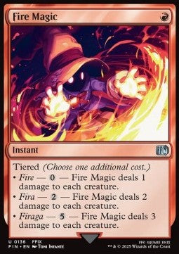 Fire Magic - Magic: The Gathering - FINAL FANTASY (Uncommon) [FIN-136]