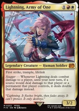 Lightning, Army of One - Magic: The Gathering - FINAL FANTASY (Mythic) [FIN-233]