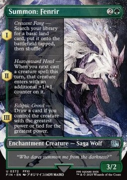 Summon: Fenrir - Magic: The Gathering - FINAL FANTASY: Extras (Uncommon) [XFIN-372]