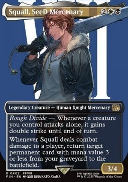 Squall, SeeD Mercenary (V.1) - Magic: The Gathering - FINAL FANTASY: Extras (Rare) [XFIN-402]