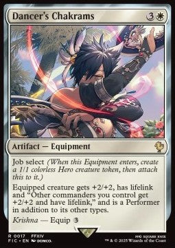 Dancer's Chakrams - Commander: Magic: The Gathering - FINAL FANTASY (Rare) [FIC-17]