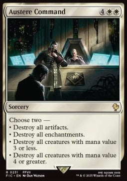 Austere Command - Commander: Magic: The Gathering - FINAL FANTASY (Rare) [FIC-231]