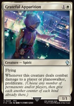 Grateful Apparition⁣ - Commander: Magic: The Gathering - FINAL FANTASY⁣ (Uncommon)⁣ [244]