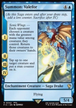 Summon: Valefor - Commander: Magic: The Gathering - FINAL FANTASY (Rare) [FIC-42]