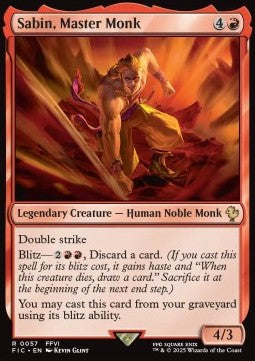 Sabin, Master Monk - Commander: FINAL FANTASY (Rare) [FIC-57]