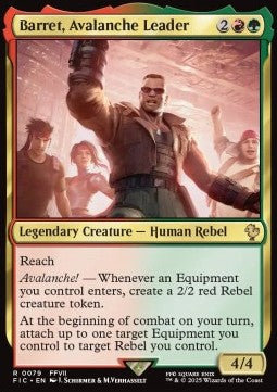 Barret, Avalanche Leader - Commander: Magic: The Gathering - FINAL FANTASY (Rare) [FIC-79]