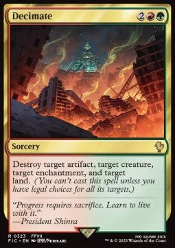 Decimate - Commander: Magic: The Gathering - FINAL FANTASY (Rare) [FIC-323]