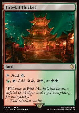Fire-Lit Thicket⁣ - Commander: Magic: The Gathering - FINAL FANTASY⁣ (Rare)⁣ [392]