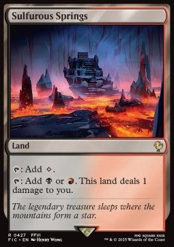 Sulfurous Springs - Commander: Magic: The Gathering - FINAL FANTASY (Rare) [FIC-427]