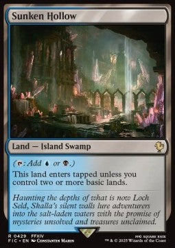 Sunken Hollow - Commander: Magic: The Gathering - FINAL FANTASY (Rare) [FIC-429]