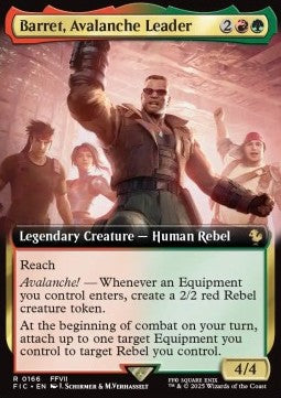 Barret, Avalanche Leader⁣ - Commander: Magic: The Gathering - FINAL FANTASY: Extras⁣ (Rare)⁣ [166]