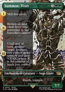 Summon: Titan - Magic: The Gathering - FINAL FANTASY: Extras (Rare) [XFIN-373]
