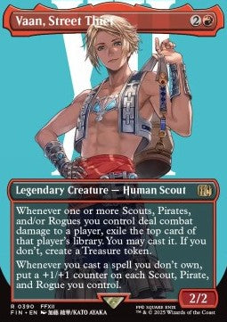 Vaan, Street Thief (V.1) - Magic: The Gathering - FINAL FANTASY: Extras (Rare) [XFIN-390]