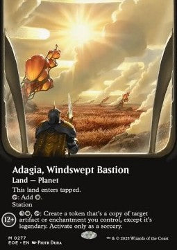 Adagia, Windswept Bastion (V.1) - Edge of Eternities: Extras (Mythic) [XEOE-277]