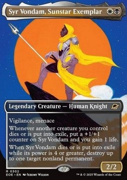 Syr Vondam, Sunstar Exemplar - Edge of Eternities: Extras (Rare) [XEOE-302]