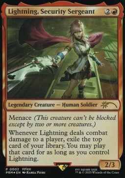 Lightning, Security Sergeant - Promos (Rare) [PROM-2]