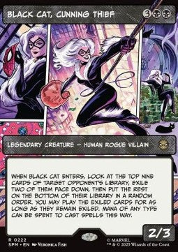 Black Cat, Cunning Thief - Magic: The Gathering | Marvel's Spider-Man: Extras (Rare) [XSPM-222]