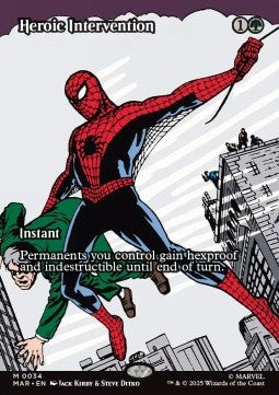 Heroic Intervention - Magic: The Gathering | Marvel's Spider-Man: Source Material Cards (Mythic) [MAR-34]