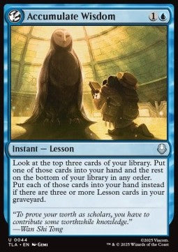 Accumulate Wisdom - Avatar: The Last Airbender (Uncommon) [TLA-44]