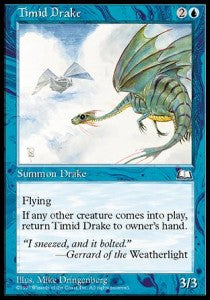Timid Drake - Weatherlight (Uncommon)