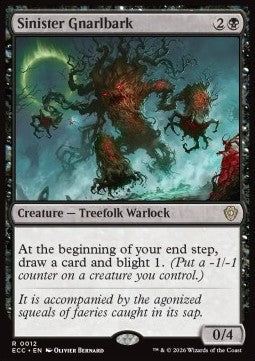 Sinister Gnarlbark - Commander: Lorwyn Eclipsed (Rare) [ECC-12]