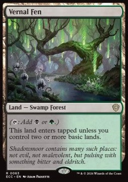 Vernal Fen - Commander: Lorwyn Eclipsed (Rare) [ECC-63]