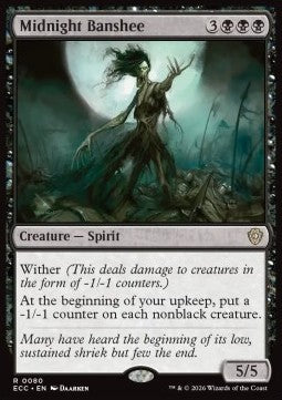 Midnight Banshee - Commander: Lorwyn Eclipsed (Rare) [ECC-80]