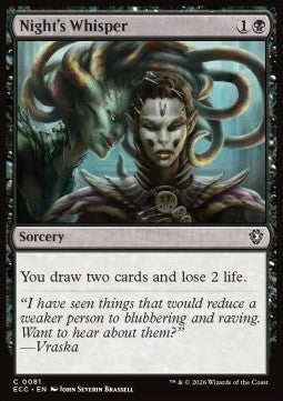 Night's Whisper - Commander: Lorwyn Eclipsed (Common) [ECC-81]