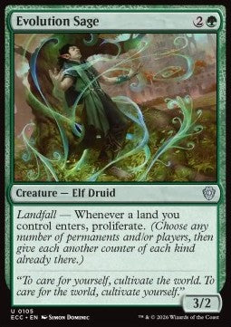 Evolution Sage - Commander: Lorwyn Eclipsed (Uncommon) [ECC-105]