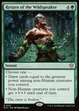 Return of the Wildspeaker - Commander: Lorwyn Eclipsed (Rare) [ECC-115]
