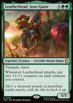 Leatherhead, Iron Gator - Commander: Teenage Mutant Ninja Turtles (Rare) [TMC-30]