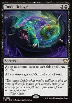 Toxic Deluge - Commander: Secrets of Strixhaven (Rare) [SOC-120]