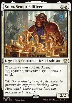 Sram, Senior Edificer - Commander: Secrets of Strixhaven (Rare) [SOC-176]