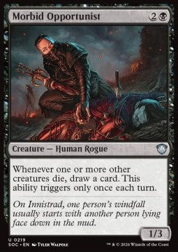 Morbid Opportunist - Commander: Secrets of Strixhaven (Uncommon) [SOC-219]