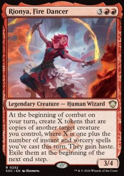 Rionya, Fire Dancer - Commander: Secrets of Strixhaven (Rare) [SOC-252]