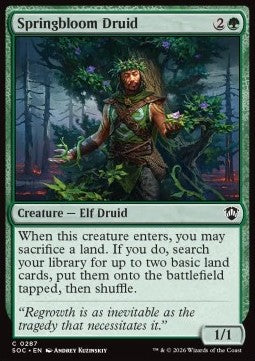 Springbloom Druid - Commander: Secrets of Strixhaven (Common) [SOC-287]