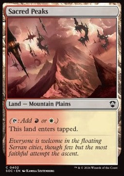 Sacred Peaks - Commander: Secrets of Strixhaven (Common) [SOC-402]