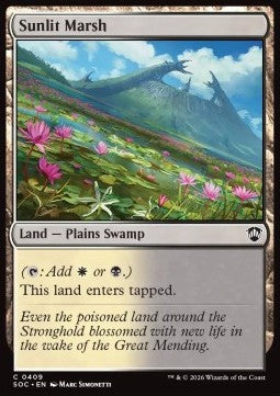 Sunlit Marsh - Commander: Secrets of Strixhaven (Common) [SOC-409]