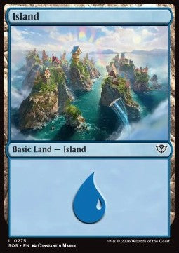 Island (V.3) - Secrets of Strixhaven (Land) [SOS-275]