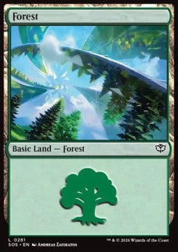 Forest (V.3) - Secrets of Strixhaven (Land) [SOS-281]
