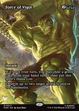 Force of Vigor - Marvel Source Material Cards (Mythic) [MAR-77]