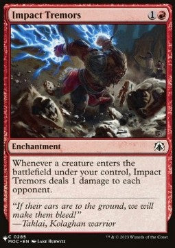 Impact Tremors - Secret Lair Commander Deck: Goblin Storm (Common) [SLDGSC-285]