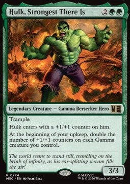 Hulk, Strongest There Is - Commander: Marvel Super Heroes: Extras (Rare) [XMSC-724]