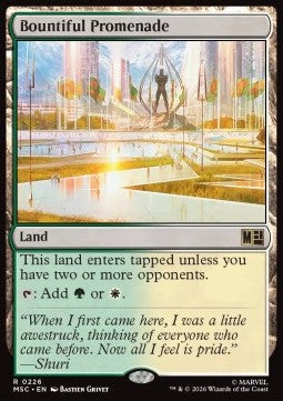 Bountiful Promenade - Commander: Marvel Super Heroes (Rare) [MSC-226]