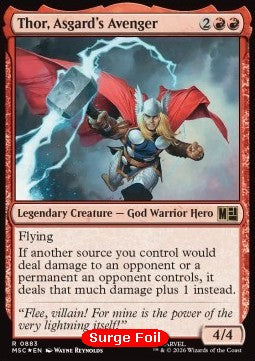 Thor, Asgard's Avenger - Commander: Marvel Super Heroes: Collector's Edition (Rare) [MSCC-883]