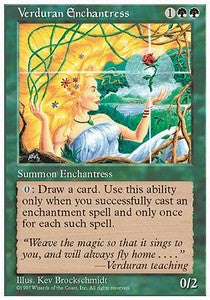 Verduran Enchantress - Fifth Edition (Rare)