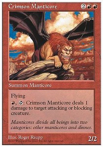 Crimson Manticore - Fifth Edition (Rare)
